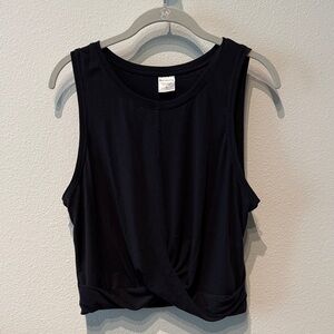 Athleta Black Twist Front Tank Top